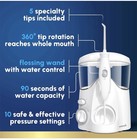 Waterpik Ultra Water Flosser With 10 Settings  5 Tips  Countertop Oral  White