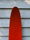 Vintage Single Wooden Waterskis Water Ski Red  Measures 67 