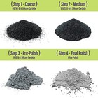 4 Step Rock Tumbler Abrasive Grit And Polish Kit  Single Batch 1 Batch