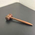 Vintage  Hand-crafted Wooden Gavel Often Used By Judges Or Auctioneers 10 