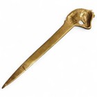 Vintage Brass Horse Head Letter Opener 8 5  Desk Accessory 