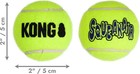 Genuine Kong Squeak Squeakair Balls Small 3-pack  New