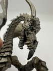 Vintage Rawcliffe Pewter Dragon - Fantasy Figurine Green Eyes