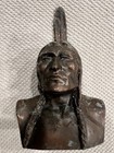 Rare Vintage Shawmut Bank Of Boston Indian Head Coin Bank