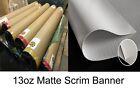 13 Oz Scrim Banner Vinyl Pvc For Solvent Latex Inks  gloss   Matte Finish 