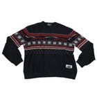 Porsche Unisex Dark Blue Knitted Christmas Cotton Pullover Sweater Xxl