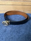 Michael Kors Belt Twist Reversible Brown Mk Logo 2-toned Round Buckle Size L xl