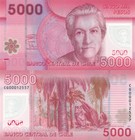 Chile 3 Pcs Set  1000 To 5000 Pesos  2021 -p161k  P162g  P163h 1 Unc