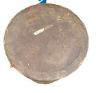 Vintage Industrial Fiber Shipping Drum 33x17 Cardboard Barrel W Lid  Large