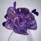 Saferin Fascinator Women Hair Clip Hat Bowler Feather Flower Wedding Party Tea