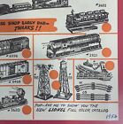 1954 The Lionel Corporation Pop   s Breakfast Card 2-sided Model Trains Vintage