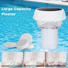 Pool Chlorine Dispenser Floater With Solar Light For Swimming Pool Spa Hot Tub