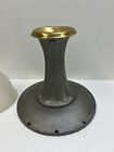 Vintage Ceiling Light Fixture Holophane Glass Shade Flush Mount Lamp Industrial