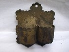 Lot Vintage Tin Wall Match Safe Holder Double Pocket Fireplace Primitive Copper