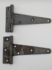 Vtg  Matching Pair Barn Door gate Hinges Antique Hardware Farmhouse Restoration