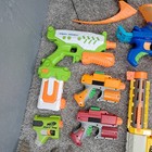 Nerf Gun Lot Of 15 And 4 Accessories All Tested Work Except Water Gun