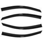 Window Visor Set 4pcs Sun Rain Deflector For Traverse 2009-2017 Dark Smoke Tint