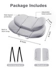 Infant Car Seat Head Support Pillow For Baby  2-layers Adjustable Side Impact Pr