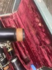 Rene Lorein Clarinet   Wood Musical Instrument W  Blue Case Antique Vintage Rare