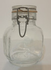 Vintage 5 Cent Salted Peanut Jar W Lid  Rubber Seal    Wire Bail
