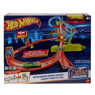 Hot Wheels Track Set  Neon Skyscraper Speed Circuit With 1 Hot Wheels Car