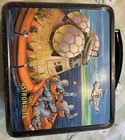 Vintage 1969 Aladdin The Astronauts Metal Lunch Box W  Blue Thermos