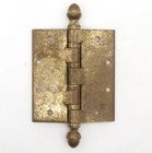 Vintage 5 X 4 5 In  Polished Brass Ball Bearing Door Hinge