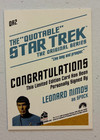 2004 Quotable Star Trek Original Series Qa2 Leonard Nimoy Spock Autograph Auto