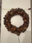 Vintage Natural Pinecone Wreath 18   