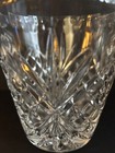 Vintage Small Cut Crystal Ice Bucket 5 5    Double Knob Handles