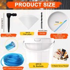Maple Syrup Tapping Kit - 6 Buckets  12 Sap Taps  40ft Tubing   Filters - Starte
