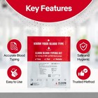 Eldoncard Inc Blood Type Test  complete Kit  - Find Out If You Are A  B  O  Ab  