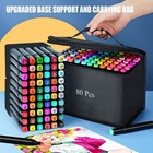80 Colors Art Drawing Markers Set For Kids Adults Dual Tip Alcohol Markers Gifts