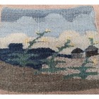 Lesotho African Folk Art Woven Wool   Mohair Mountain Tapestry   Helang Basali
