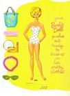 Vintage Uncut 1962 Barbie Paper Dolls nostalgic   Pretty  1 Top Reproduction