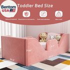 Toddler Bed  Toddler Flood Bed With Extra Safety Broad  Standard Crib Size For K