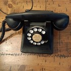 Vintage Bell System Black Rotary Dial Telephone Phone Western Electric F1 302