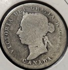 1900 Canada 25 Cents Silver  Coin