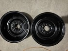 Lot Of Two Vintage Steel Wheel Rim 15x6  5x5 Bolt Pattern  Newly Painted