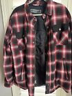 Harley Davidson Plaid Abrasion Resistant Riding Shirt Jacket Plaid Size Xl 