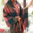 Female Pashmina Winter Warm Tartan Check Neck Long Scarf Shawl Wrap Stole Plaid
