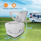 Portable Toilet 2 6 Gallon 10l Flush Outdoor Camping Toilet Potty Travel Car Suv