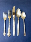 Vintage Mismatched Flatware Stainless Silverware Service For 8   Serving Pieces