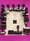 24 Burlington Northern Pacific Railway Rubber Stamps Mt Antique Railroad Vtg Lot