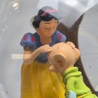 Rare Disney Snow White   Dopey Musical Snow Globe Yodel Song Rotating 7 Dwarves