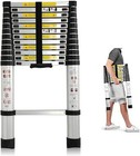 Telescoping Ladder 12 5ft Aluminum Telescopic Extension Multi Purpose Non-slip