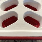 Rubbermaid Easy Release Flexable Ice Cube Tray White red Sturdy Handles 14 Cubes
