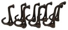 Lot 8 New Antique-style Rustic Flat Top Hat Coat Hooks Cast Iron Wall Mount