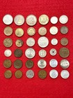 Mixed Foreign Coins Old World Mostly Vintage Lot Of 36 Variety Europe Asia Plus