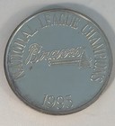 1995 Braves World Series Champs 1 Oz 999 Silver Limited Round Coin  2030 